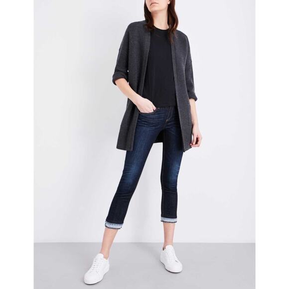 Rag & Bone Merino Wool Open Dee Cardigan in Gray - Picture 3 of 9